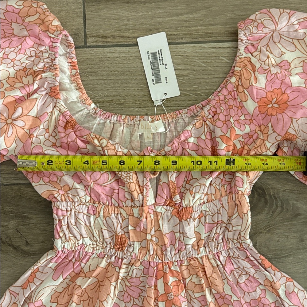 Billy J Floral Romper, NWT Size 6 - Picture 5 of 9